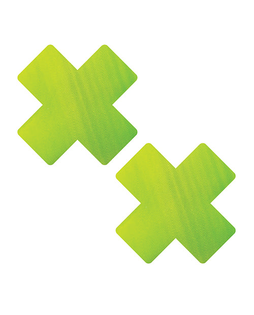 Neva Nude Chameleon Color Changing X Factor Pasties - Green/Yellow - Empower Pleasure
