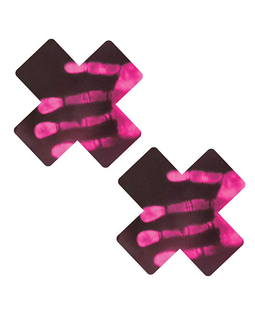 Neva Nude Temperature Reactive X Factor Pasties - Neon Pink - Empower Pleasure