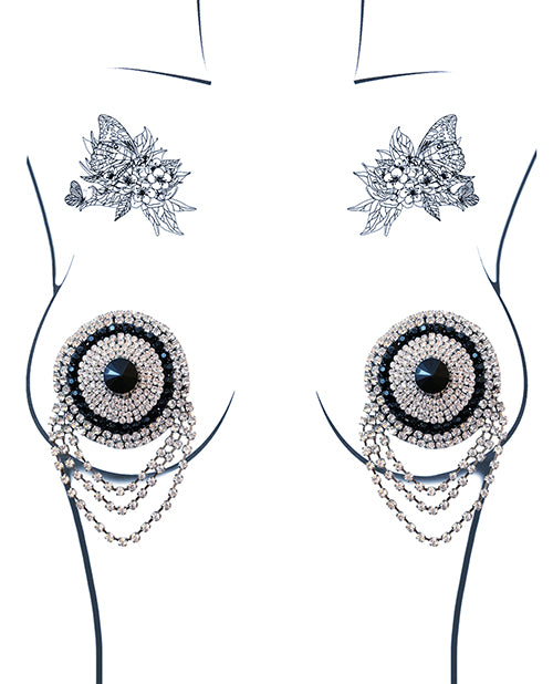 Burlesque La Vie Boheme Jewel Reusable Silicone Nipztix - Crystal O/S - Empower Pleasure