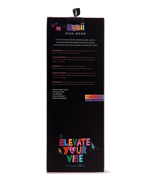 Nu Sensuelle Nubii Mika Heating Mini Wand - Pink - Empower Pleasure