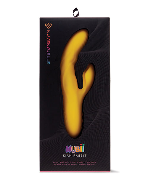 Nu Sensuelle Nubii Kiah Heating Rabbit - Yellow - Empower Pleasure