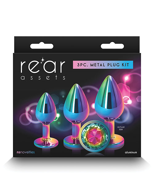 Rear Assets Rainbow Gem Anal Trainer Kit - Multi Color - Empower Pleasure