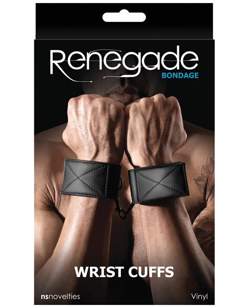 Renegade Bondage Wrist Cuffs - Black - Empower Pleasure