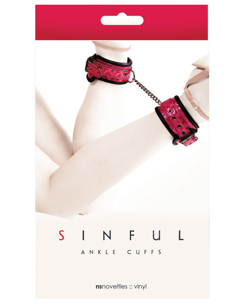 NS Novelties Sinful Ankle Cuffs - Empower Pleasure