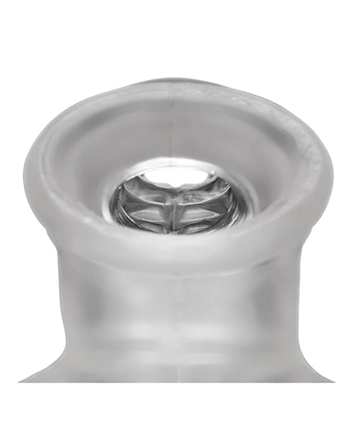 Oxballs Sackjack Wearable Jack Off Sheath - Clear Frost - Empower Pleasure