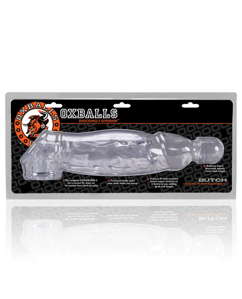 Oxballs Butch Cocksheath - Clear - Empower Pleasure
