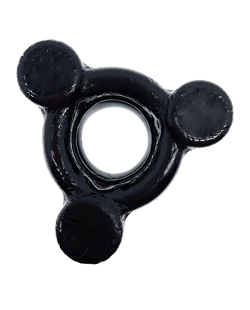 Oxballs Buzz Squeeze Ballstretcher Vibe - Black - Empower Pleasure