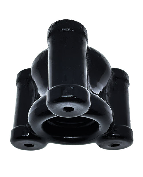 Oxballs Buzz Squeeze Ballstretcher Vibe - Black - Empower Pleasure