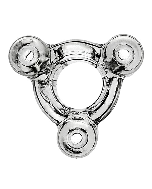Oxballs Buzz Squeeze Ballstretcher Vibe - Clear - Empower Pleasure