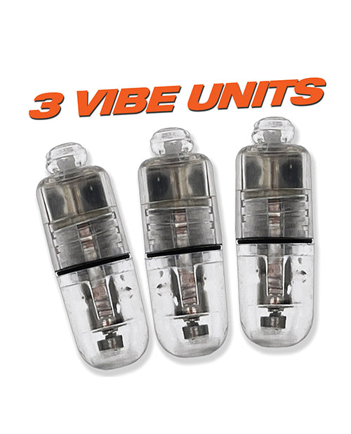 Oxballs Buzz Squeeze Ballstretcher Vibe - Clear - Empower Pleasure