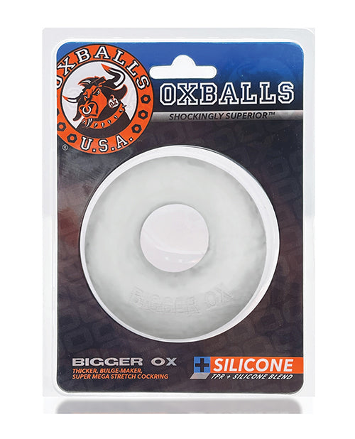 Oxballs Bigger Ox Cockring - Clear Ice - Empower Pleasure