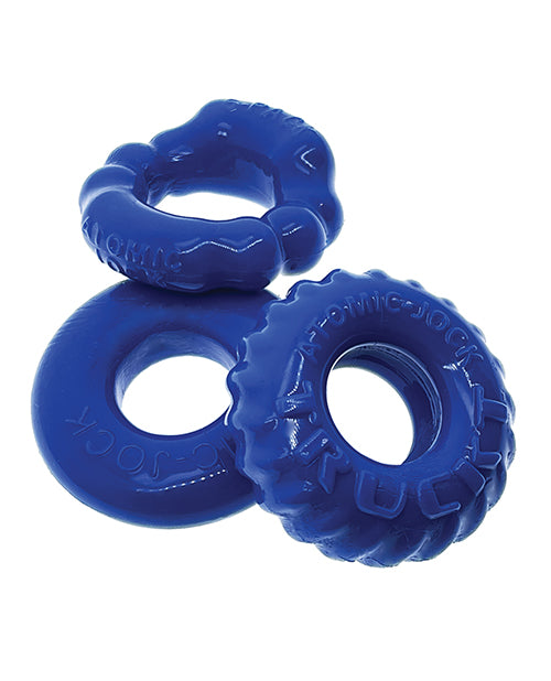 Oxballs Bonemaker 3 Pack Cockring Kit - Pool blue - Empower Pleasure