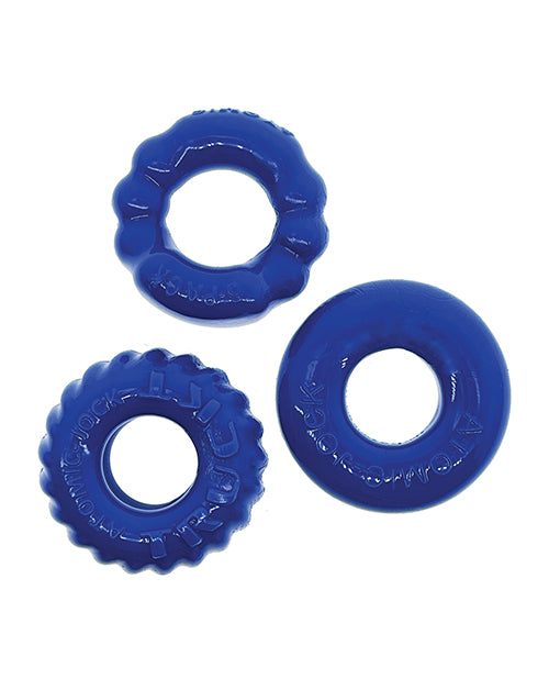 Oxballs Bonemaker 3 Pack Cockring Kit - Pool blue - Empower Pleasure