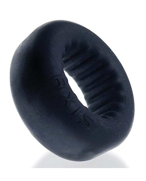 Oxballs Axis Rib Griphold Cockring - Black Ice - Empower Pleasure