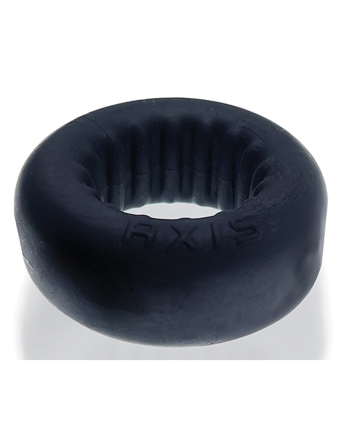 Oxballs Axis Rib Griphold Cockring - Black Ice - Empower Pleasure