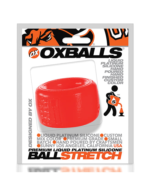 Oxballs Silicone Ball T Ball Stretcher - Red - Empower Pleasure