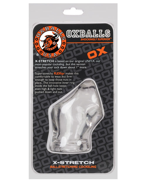 Oxballs Atomic Jock Unit X Stretch Cocksling - Clear - Empower Pleasure