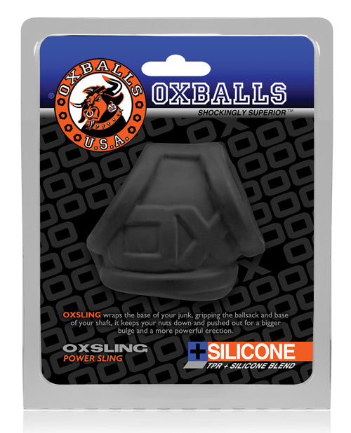 Oxballs Oxsling Cocksling - Black Ice - Empower Pleasure