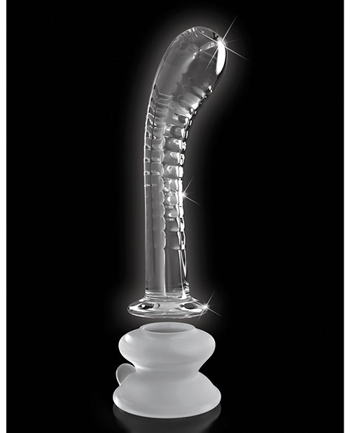 Icicles No. 88 Hand Blown Glass G-Spot Massager w/Suction Cup - Clear - Empower Pleasure