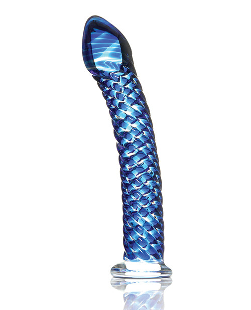Icicles No. 29 Hand Blown Glass - Clear with Ridges - Empower Pleasure