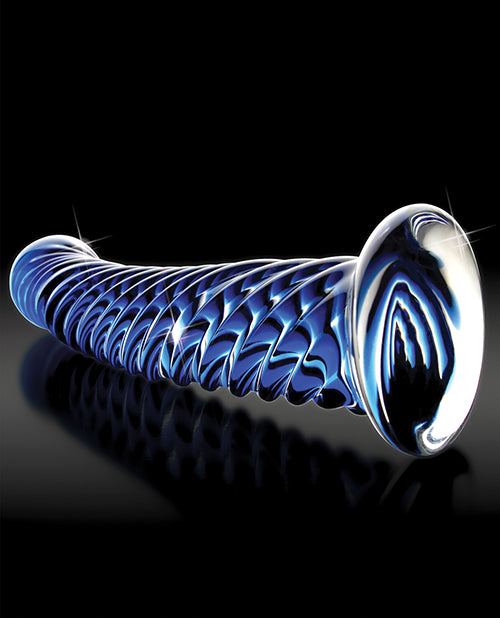 Icicles No. 29 Hand Blown Glass - Clear with Ridges - Empower Pleasure