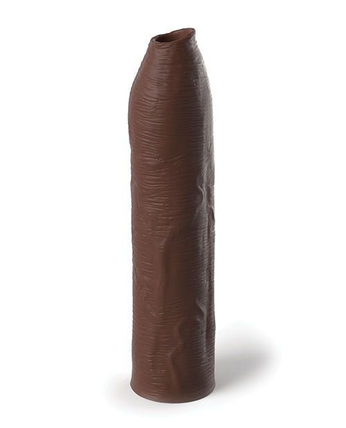 Fantasy X-tensions Elite Uncut 7" Extension Sleeve - Brown - Empower Pleasure