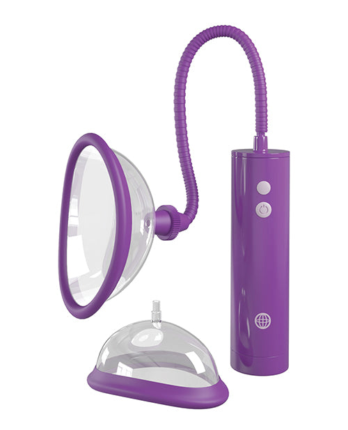Fantasy For Her Rechargeable Pleasure Pump Kit - Purple - Empower Pleasure