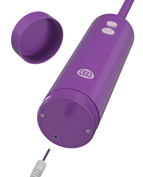 Fantasy For Her Rechargeable Pleasure Pump Kit - Purple - Empower Pleasure