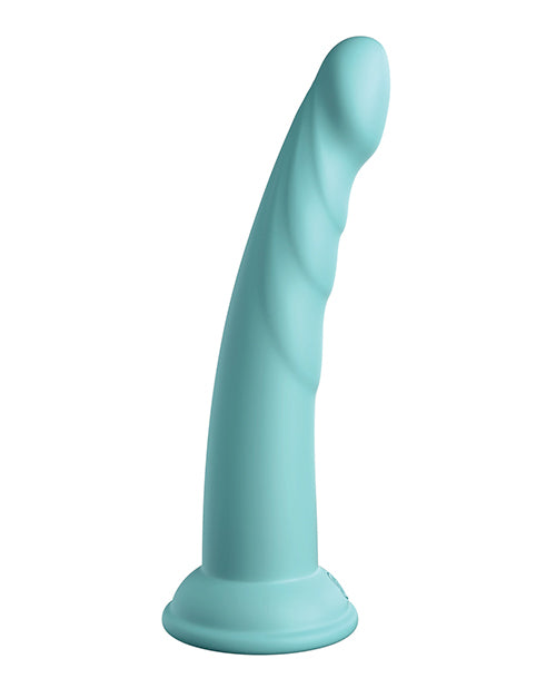 Dillio Platinum 7" Slim Seven Silicone Dildo - Teal - Empower Pleasure