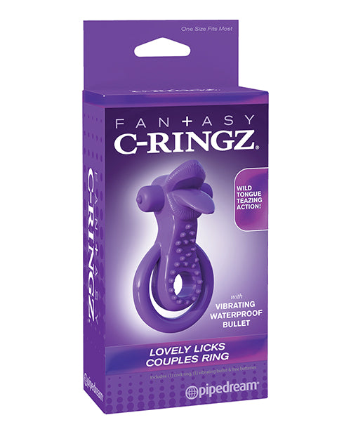 Fantasy C-Ringz Lovely Licks Couples Ring - Purple