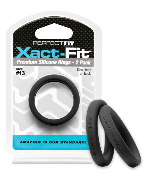 Perfect Fit Xact Fit - Black - Pack-of-2 - Empower Pleasure