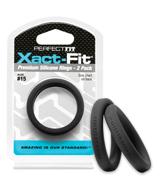 Perfect Fit Xact Fit - Black - Pack-of-2 - Empower Pleasure