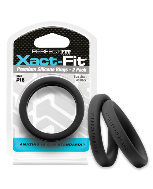 Perfect Fit Xact Fit - Black - Pack-of-2 - Empower Pleasure