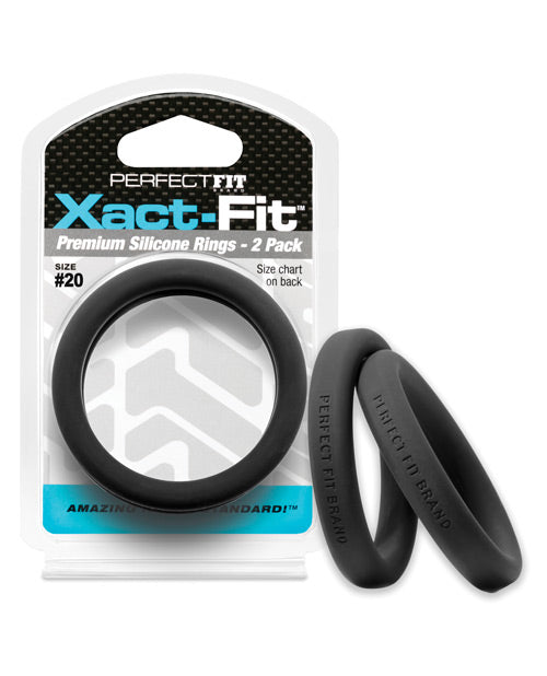 Perfect Fit Xact Fit - Black - Pack-of-2 - Empower Pleasure