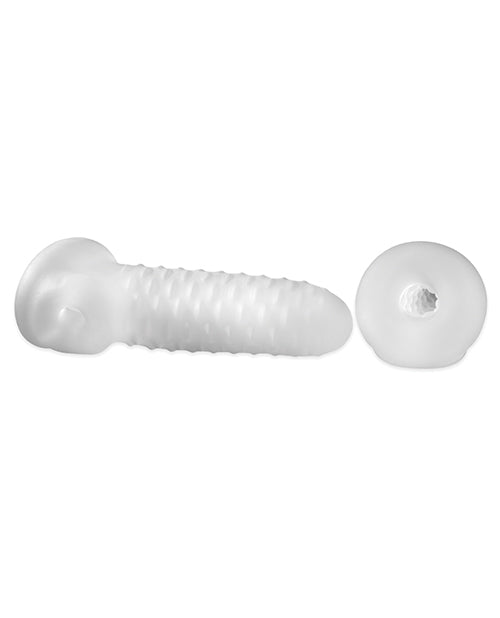 Perfect Fit Fat Boy 7.5" Checker Plate Sheath- Clear - Empower Pleasure