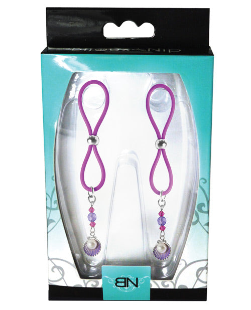Bijoux de Nip Nipple Halos Clam Charm - Purple