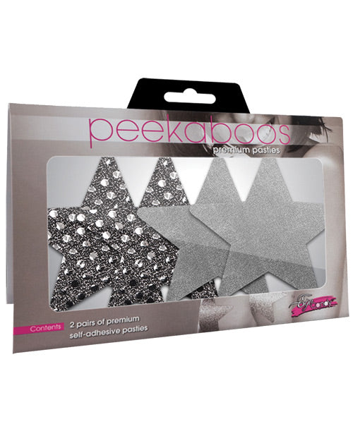 Dark Angel Stars - Silver Pack of 2 - Empower Pleasure