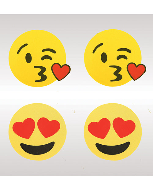 Peekaboos Emoji Hearts Pasties - Pack of 2 - Empower Pleasure