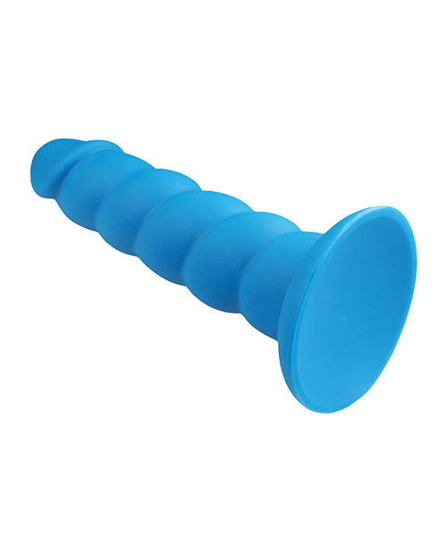 Rock Candy Suga Daddy 7" Silicone Dildo - Blue - Empower Pleasure