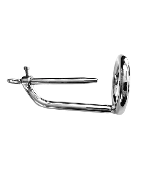 Rouge Stainless Steel Chastity Ring w/Sound - Chrome - Empower Pleasure