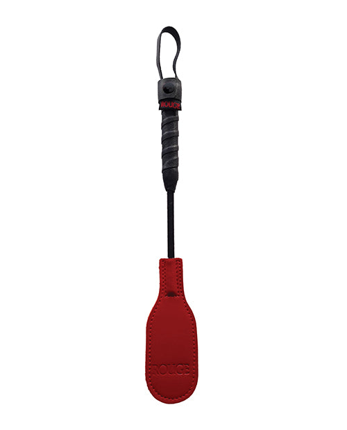Rouge Mini Leather Oval Paddle - Red - Empower Pleasure