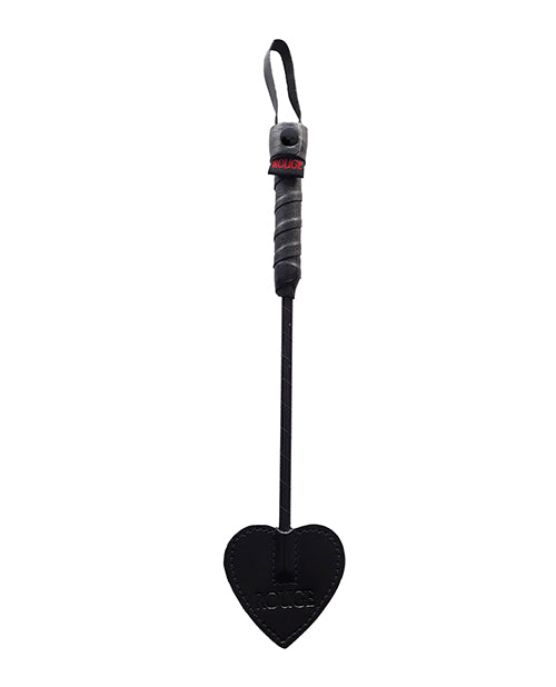 Rouge Mini Leather Spade Paddle - Black - Empower Pleasure