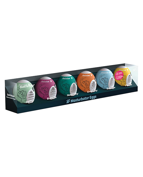 Satisfyer Masturbator Egg 6er Set - Assorted - Empower Pleasure