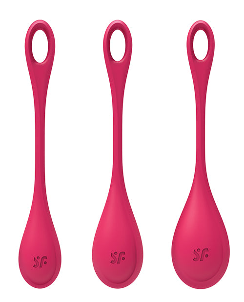 Satisfyer Yoni Power 1 Balls Training Set - Red - Empower Pleasure
