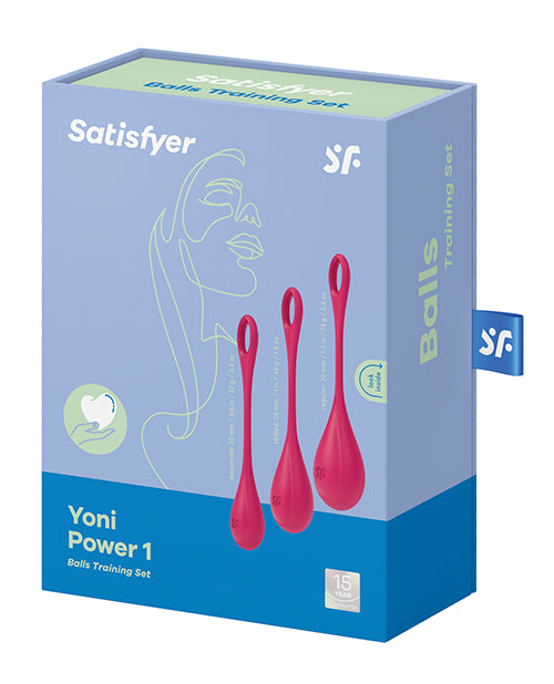Satisfyer Yoni Power 1 Balls Training Set - Red - Empower Pleasure