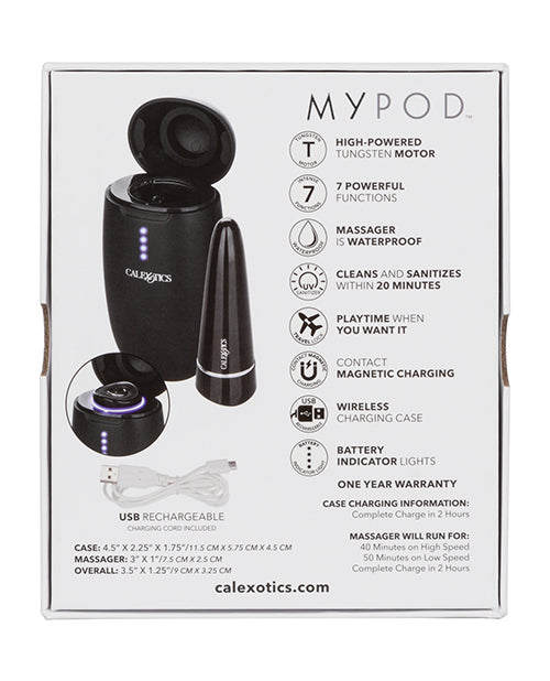 My Pod Vibrating Massager - Black - Empower Pleasure