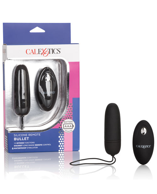 Silicone Remote Bullet - Black - Empower Pleasure