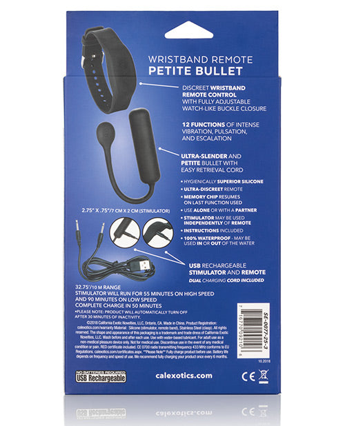 Wristband Remote Petite Bullet - Black