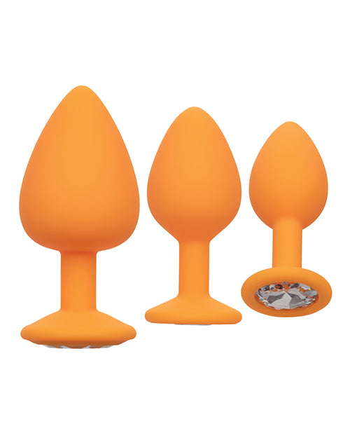 Cheeky Gems 3-piece Plug Set - Orange