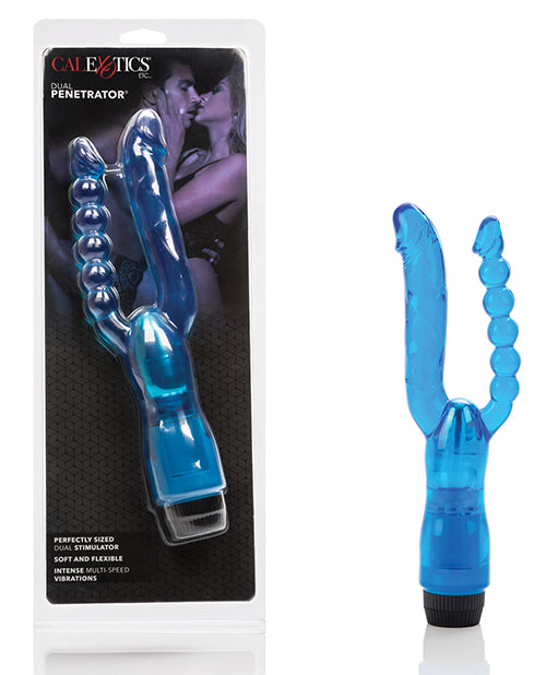 Crystalessence 5" Dual Penetrator - Blue - Empower Pleasure